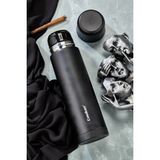 Cooker ColorLine Soft 750 ml Paslanmaz Çelik Termos CKR46 - Mat Siyah