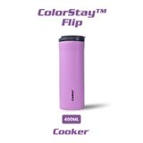 Cooker ColorStay Flip 304 Paslanmaz Çelik 400 ml Termos, Pembe, 6 Saat Sıcak Soğuk Tutma
