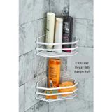 Cooker Cooker CKR3357 Beyaz Banyo Rafı 2'li
