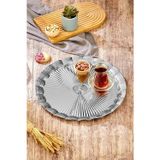Cooker Cooker CKR3903 Gümüş Renk Metal Tepsi 35 cm