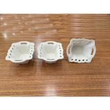Cooker Cooker Dikdörtgen Model Porselen Reçellik 3'lü