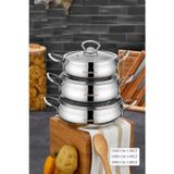 Cooker Cooker Lara Çelik 3'lü Sahan Set