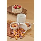 Cooker Emboss 6'li 12 cm Porselen Joker Kase Çorba Kahvaltılık Ikramlık Çerezlik Set - Genel - Çok Renkli