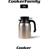 Cooker Family 1.5 Litre Paslanmaz Çelik Termos CKR2086 - Çok Renkli - 0,01 lt