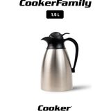 Cooker Family 1.5 Litre Paslanmaz Çelik Termos CKR2098 - Çok Renkli - 0,01 lt