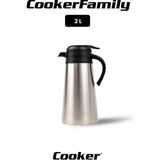 Cooker Family 2 Litre Paslanmaz Çelik Termos CKR2112 - Çok Renkli - 0,01 lt