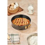 Cooker Kelepçeli, Çıkarılabilir Tabanlı 24 cm Kek Kalıbı - Lacivert, Siyah ve Krem