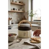Cooker Leopar 1,1 Litre Yemek Termosu YK1854 - Krem