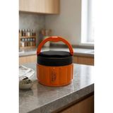 Cooker Leopar 1,1 Litre Yemek Termosu YK1854 - Turuncu