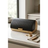 Cooker Lunora Metal Kapaklı Bambu Ekmek Kutusu CKR4539