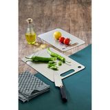 Cooker Paslanmaz Çelik Silikonlu Kesme Tahtası 30X20 cm – Kaymaz, Hijyenik ve Dayanıklı Mutfak Kesme Tahtası - 30 x 20 cm