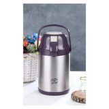 Cooker Pompalı Çelik Termos Mor 2,5 Litre