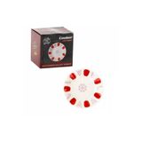 Cooker Porselen Çay Tabağı, 11 cm, 12 Adet, Kırmızı, Yaldızlı