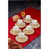 Cooker Porselen Kahve Fincanı Seti - Antik Sarı - 50 ml