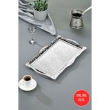 Cooker Sedef Metal Dikdörtgen Sunum Tepsisi 42 cm CKR4746 - 0 - 19 L
