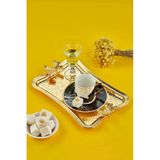 Cooker Sunum Tepsisi Metal Dikdörtgen Altın Ckr3173 9604