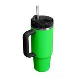 Cooker Yk-1462 Yeşil 900Ml Çift Katmanlı Paslanmaz Çelik Termos,Pipetli Kapak Şık Tasarım Termos