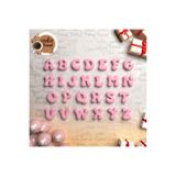 CookieKonsept Polimer Kil Kalıp Seti #106 - Bubble Harf Seti 3cm | Hobi Hamurları Uyumlu