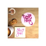 CookieKonsept She Said Yes Konsept Baskı Damga Kurabiye Kalıbı - Stamp #2