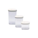Cooknkeep Pull Box Kavanoz Saklama Kabı Seti Bulut - 3 Parça Beyaz