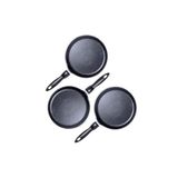 Cooknkeep Siyah Inci Krep Tavası 3’Lü Set Siyah 26 Cm