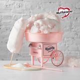 Cookplus by Karaca Mutfaksever Plastik Pamuk Şeker Makinesi 31x31x26 cm – Nostaljik Tasarımlı, Çok Amaçlı ve Şık Kullanım - Pembe