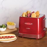 Cookplus Mutfaksever 4lü Sosisli Sandviç (Hot Dog) Yapma Makinesi - Kırmızı
