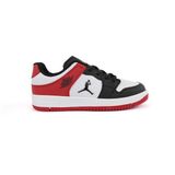 Cool 25C.HAYKAT Bağlı Ortopedik Sneaker Genç Erkek Çocuk Spor Ayakkabı - Beyaz-Kırmızı-Siyah