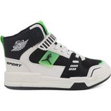 Cool 25C.KING Cırtlı Ortopedik Bilekli Sneakers Erkek Çocuk Spor Ayakkabı - Yeşil