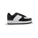 Cool 25C.PEKIN Bağlı Ortopedik Kalın Taban Sneaker Genç Çocuk Spor Ayakkabı - Siyah-Beyaz