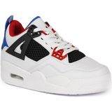 Cool 25C.RETRO Bağcıklı Ortopedik Sneaker Erkek Çocuk Spor Ayakkabı - Beyaz-Siyah-Kırmızı