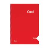 Cool A4 72 Yaprak Çizgili PP Kapak Spiralli Defter (321611-99)