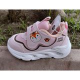 Cool Aida-Bebe 22/25 Unisex Çocuk Işıklı Taban Cırtlı Sneaker Spor Ayakkabı - Pudra