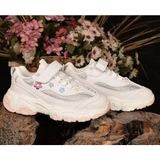 Cool Bella-Flt 31/36 Kız Çocuk Cırtlı Sneaker Spor Ayakkabı - Beyaz