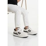 Cool Beyaz Siyah Fileli Hafif Cırtlı Unisex Çocuk Spor Ayakkabı Stella F - Çok Renkli