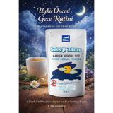 cool blue Sleep Time Uyku Öncesi Çayı Papatya, Melisa, Anasonlu Bitkisel Karışım 100gr ilacı değildir