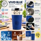 Cool Bottles Çelik Termos Bardak Matara - The Tumbler - Vivid Blue 330ML
