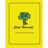Cool Broccoli Notebook: Ruled Notebook, Ruled Plain Journal, Sketchbook, 8.5x11 inches (A4), 150 pages