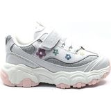 Cool C-Bella Cırtlı Ortopedik Kız Çocuk Sneaker Spor Ayakkabı - Beyaz
