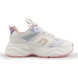 Cool C.birian Bağlı Cırtlı Ortopedik Kalın Taban Sneakers Çocuk Spor Ayakkabı - Beyaz - Pudra