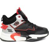 Cool Çocuk Uzun Spor Bot Siyah Tekstil Malzemeden Rahat Sneaker Ayakkabı
