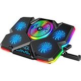 Cool Cold Oyuncu Notebook Soğutucu Mavi LED - Telefon Tutuculu 5 Fanlı Rgb Işıklı Yükseklik ve Fan Hız Ayarlı - 405x290x43mm