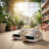 Cool Dorian Ilk Adım Çocuk Cırtlı Anatomik ve Comfort Taban Sneaker Spor Ayakkabı - Kum