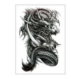 Cool Dragon Geçici Dövme Çıkartması - Kol, Bacak ve Omuz İçin Büyük Boy Su Geçirmez Tattoo