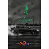 Cool Effect Atatürk İmza Araba Cam Stickerı - Oto Arka Cam Kesim Folyo