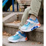 Cool Flash-Ptk 26/30 Çocuk Işıklı Comfort Taban Cırtlı Sneaker Spor Ayakkabı - Mavi