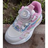 Cool Frank-Ptk 26/30 Çocuk Mekanizmalı Akıllı Bağcık Sistem Sneaker Spor Ayakkabı - Beyaz - Pembe