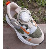Cool Frank-Ptk 26/30 Çocuk Mekanizmalı Akıllı Bağcık Sistem Sneaker Spor Ayakkabı - Haki
