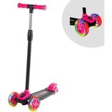Cool Furkan 3 Tekerlekli Scooter Pembe LED Işıklı Özellikli Çocuklar İçin Eğlenceli Araç