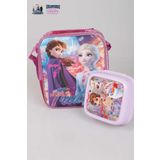 COOL GIRL LİSANSLI FROZEN ELSA BESLENME ÇANTASI VE BESLENME KUTUSU YEMEK SETİ